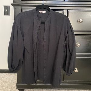 Black button up shirt